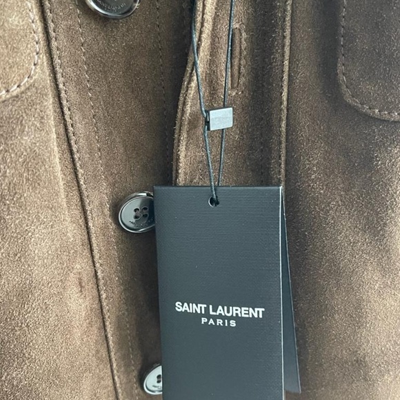 BNWT SAINT LAURENT STUDED SUEDE JACKET - Picture 5 of 8